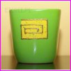 Doniczka Ceramiczna Kwadrat 1 o �rednicy 10,5cm. Wz�r 02. Br�zowa. Cena za 6szt