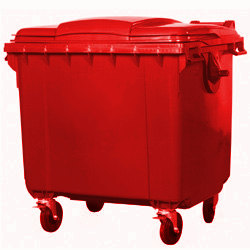 pojemnik na odpady bytowe mgb1100fl czerwony