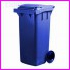 Pojemnik na odpady bytowe - model MGB 120 niebieski, o pojemnoci 120 litrw