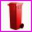 Pojemnik na odpady bytowe - model MGB 140 czerwony, o pojemnoci 140 litrw