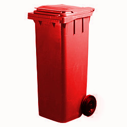 pojemnik na odpady bytowe mgb180 czerwony