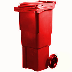 pojemnik na odpady bytowe mgb 60 czerwony