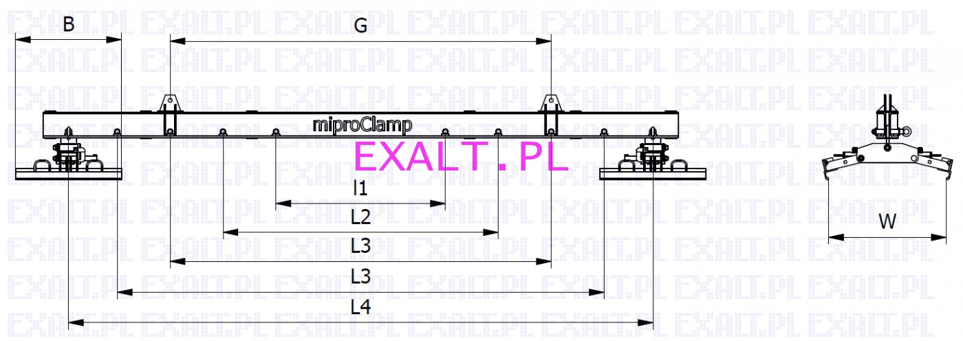 Uchwyt do bloczk�w betonowych miproclamp AT-P