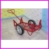 w�zek do rur, max 400kg, ko�a pneumatyczne fi40cm, kolor czerwony - RAL 3000