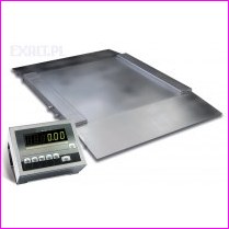 Waga najazdowa nierdzewna 4B1000NAN, zakres 1000kg, dok�adno�� 0,5kg, pomost 1000x1250x50mm, z legalizacj� w cenie