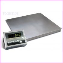 Waga pomostowa nierdzewna 4B3000N.C, zakres 3000kg, dok�adno�� 1kg, szalka kwadratowa 1500x1500mm, z legalizacj� w cenie
