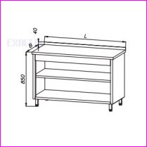 St� szafkowy z p�k� E 1050