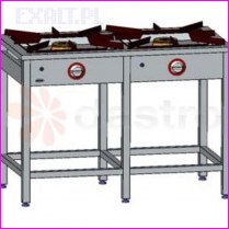 Trzon gazowy 2-palnikowy z szafk� TG 212.VI , moc 12kW, rozmiar 1150x600x850mm