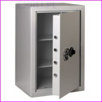 Sejf gabinetowy MNO-75, wymiary zewn. 756x490x420 mm , masa w�asna 111 kg, p�ek: 2, pojemno�� 70 litr�w, z pokr�t�em szyfrowym, kolor RAL 1013