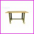 St� mobilny SP-M, wymiar blatu 1200 x 745 x 30 mm z 4 k�kami do komfortowego przemieszczania sto�u, kolor n�g RAL-3020