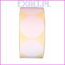 etykiety okr�g�e do druku termicznego o �rednicy 15mm , nawini�te na rolce o �rednicy wewn. 40mm, �rednica zewn�trzna: do 120mm (1000szt.)
