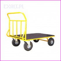 W�zek platformowy WRN2-040/21, wymiary platformy 1230x800mm, maksymalne obci��enie 400kg, k�ka pneumatyczne z piast� metalow� o �rednicy fi 260mm