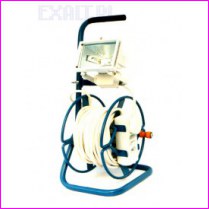 Przed�u�acz 230V z lamp� 150W 3 gniazdowy. Przew�d: OW 3x1,5. D�ugo�� 20m